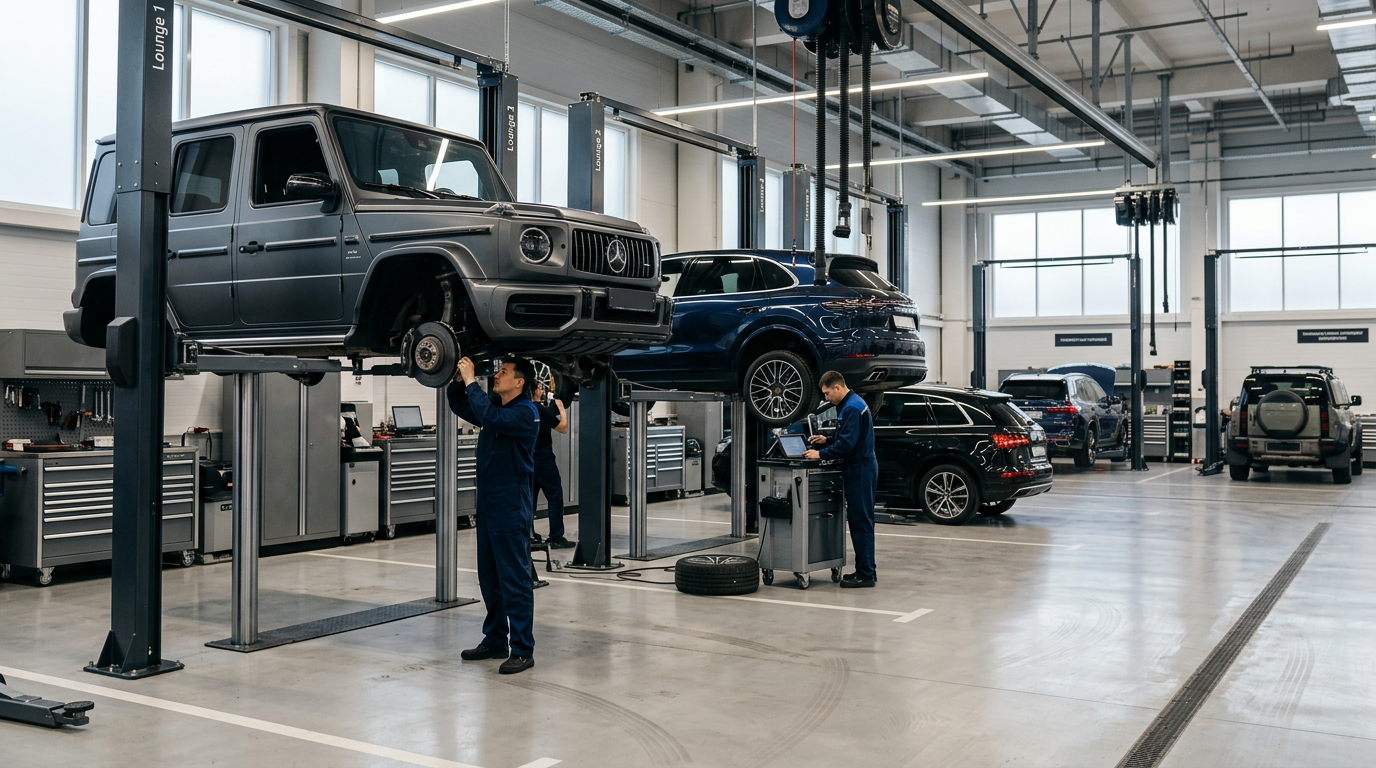 Интерьер автосервиса Астана Авто
